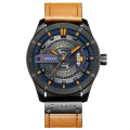 Curren 8301 Hot Sale Model Men Quartz Watch Chronograph Wristwatch Fashion Sport Watch Leather Strap